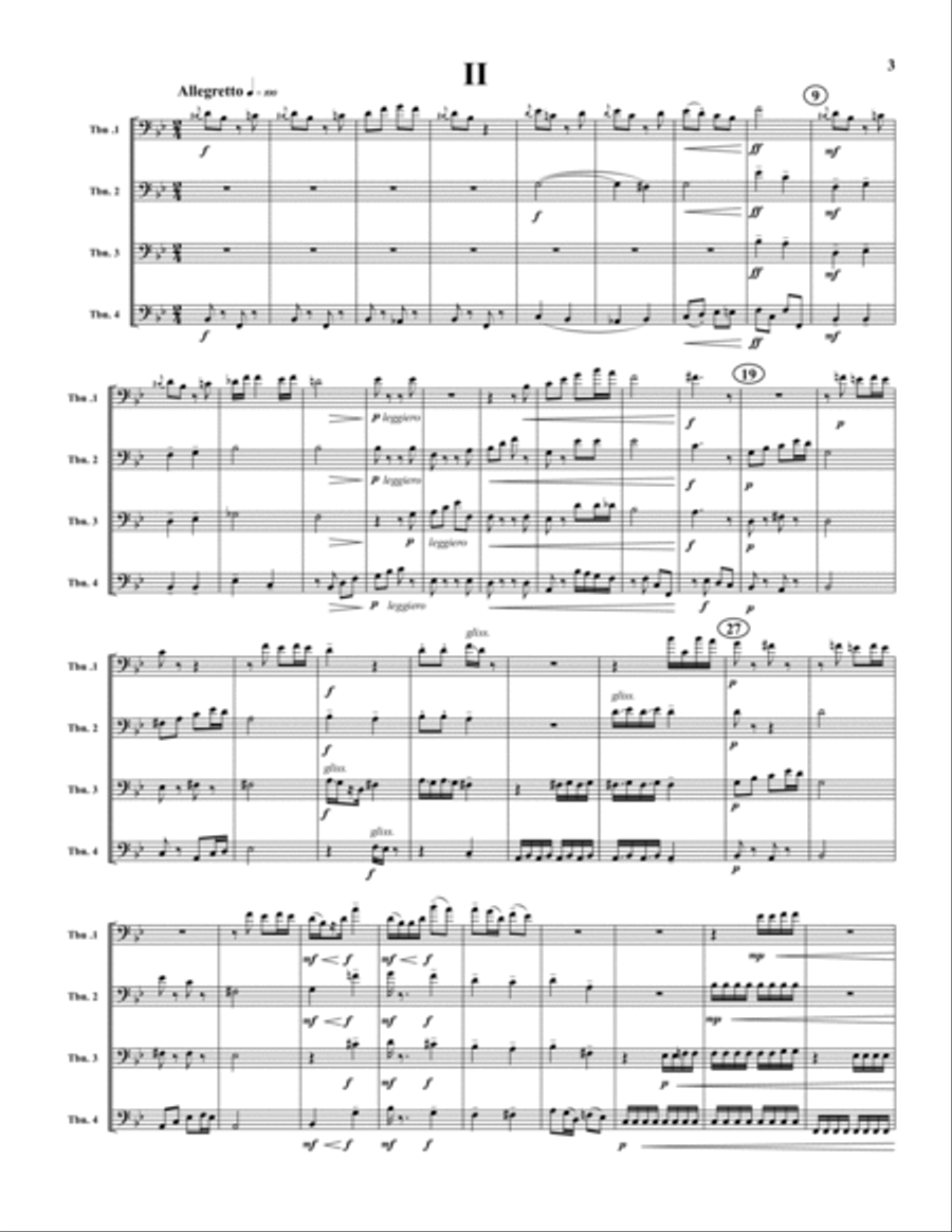 Four Impressions (Suite) Four Impressions (Suite) Trombone Quartet scores gallery preview page 3