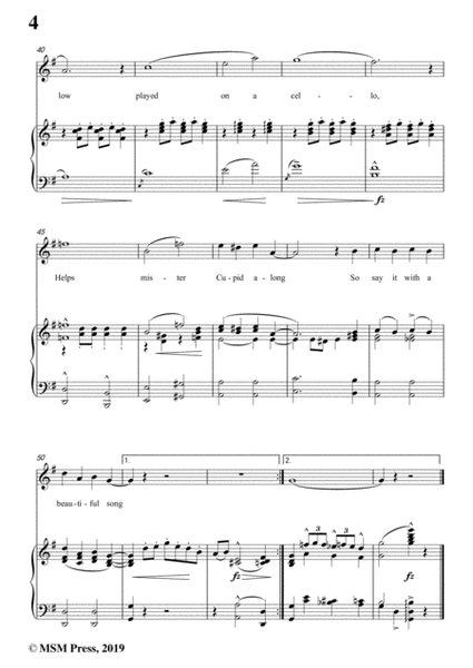 Irving Berlin-Say It With Music,in G Major,for Voice&Piano image number null