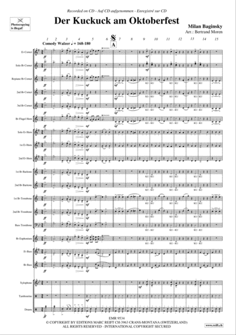 Der Kuckuck am Oktoberfest Brass Band scores gallery preview page 4