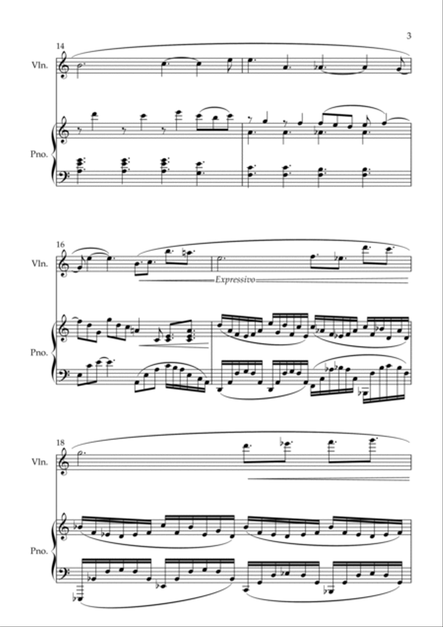 First Love (a response) First Love (a response) Violin Solo scores gallery preview page 3