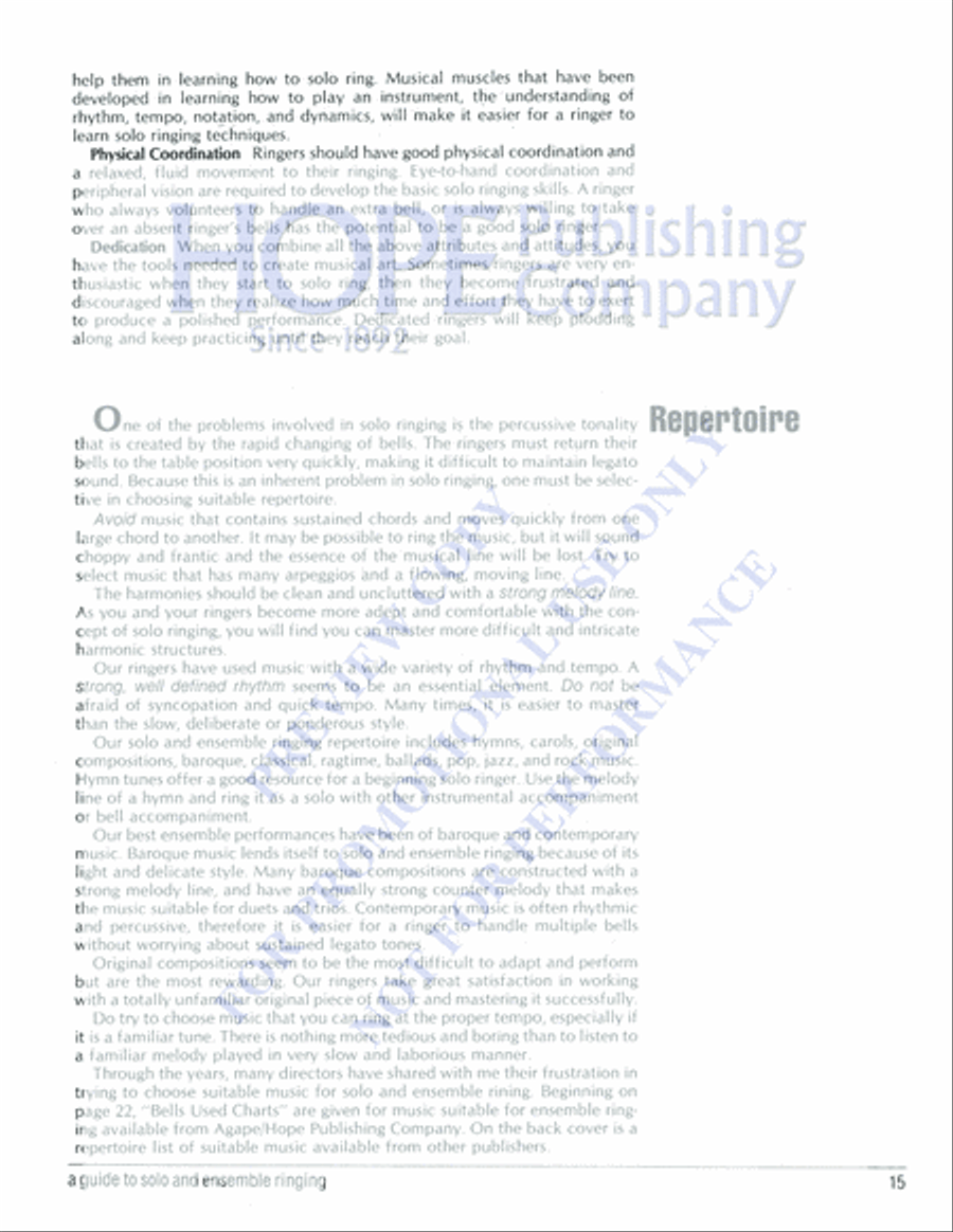 Impossible Ringing Made Possible Handbell Choir scores gallery preview page 17