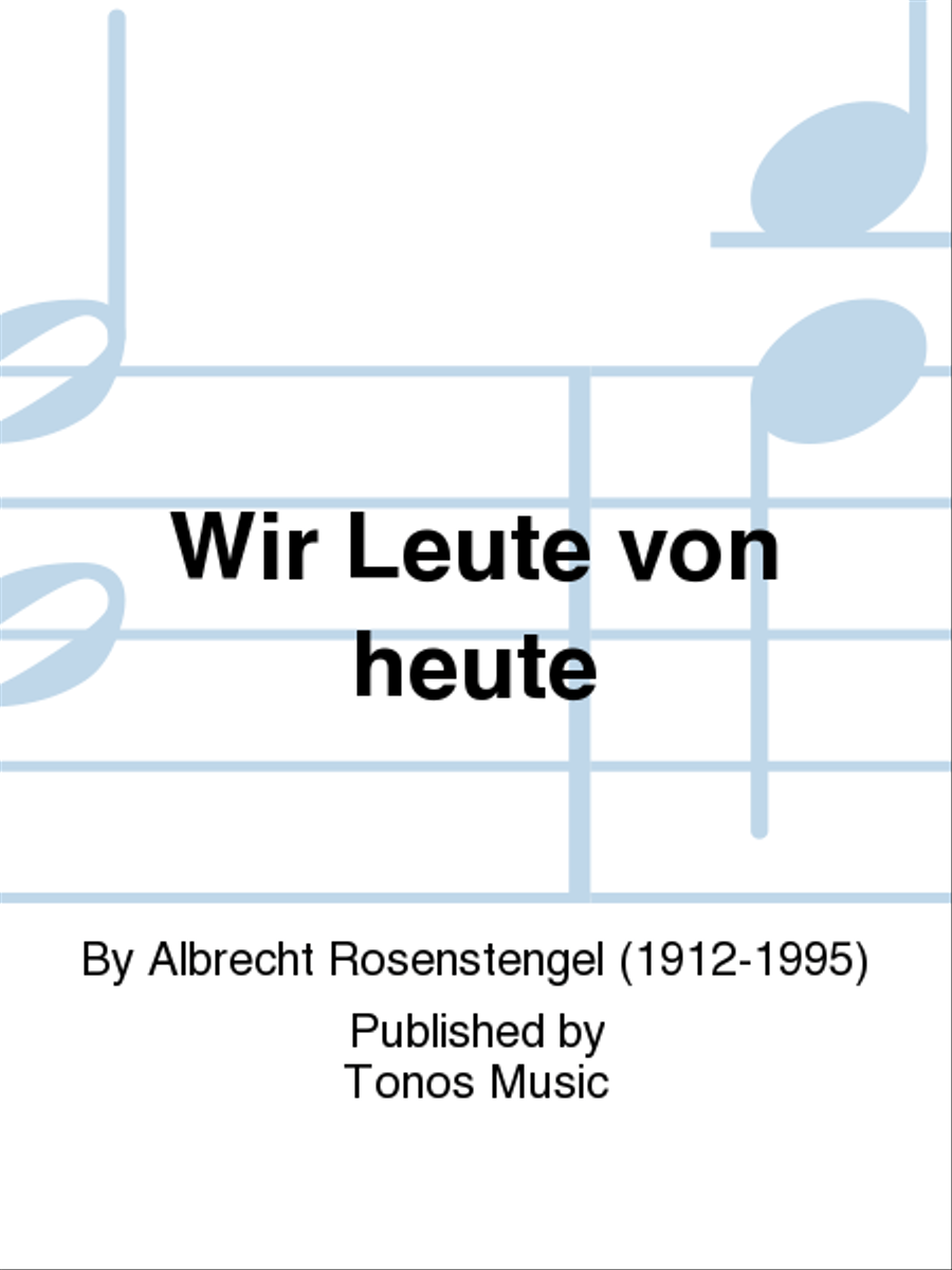 Wir Leute von heute Children's Choir scores gallery preview page 1