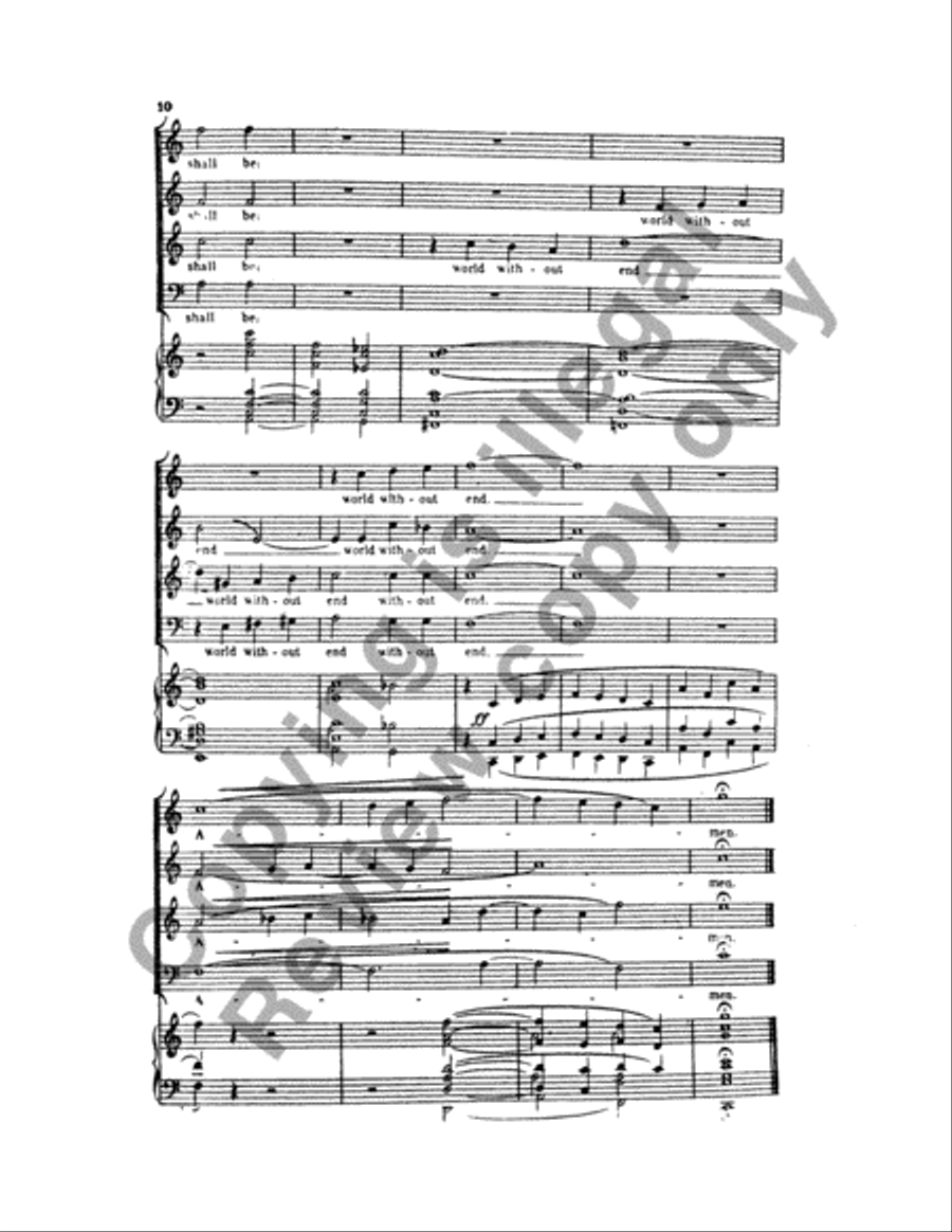 Magnificat & Nunc Dimittis in C 4-Part scores gallery preview page 9