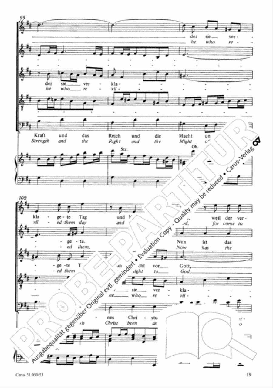 Now has the hope and the strength (Nun ist das Heil und die Kraft) 4-Part scores gallery preview page 20