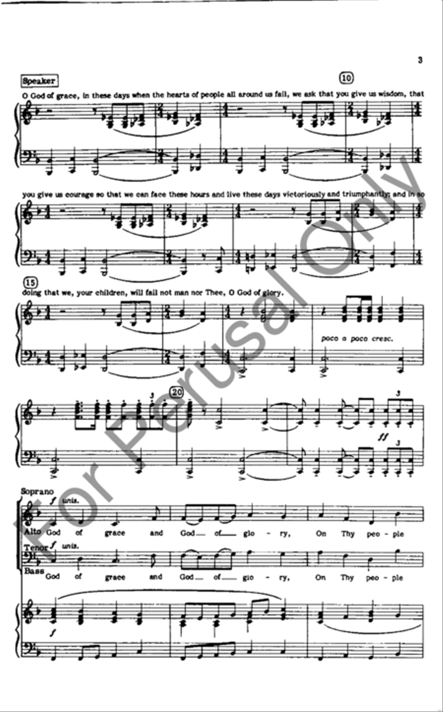 God Of Grace And God Of Glory (Choral Score) 4-Part scores gallery preview page 3