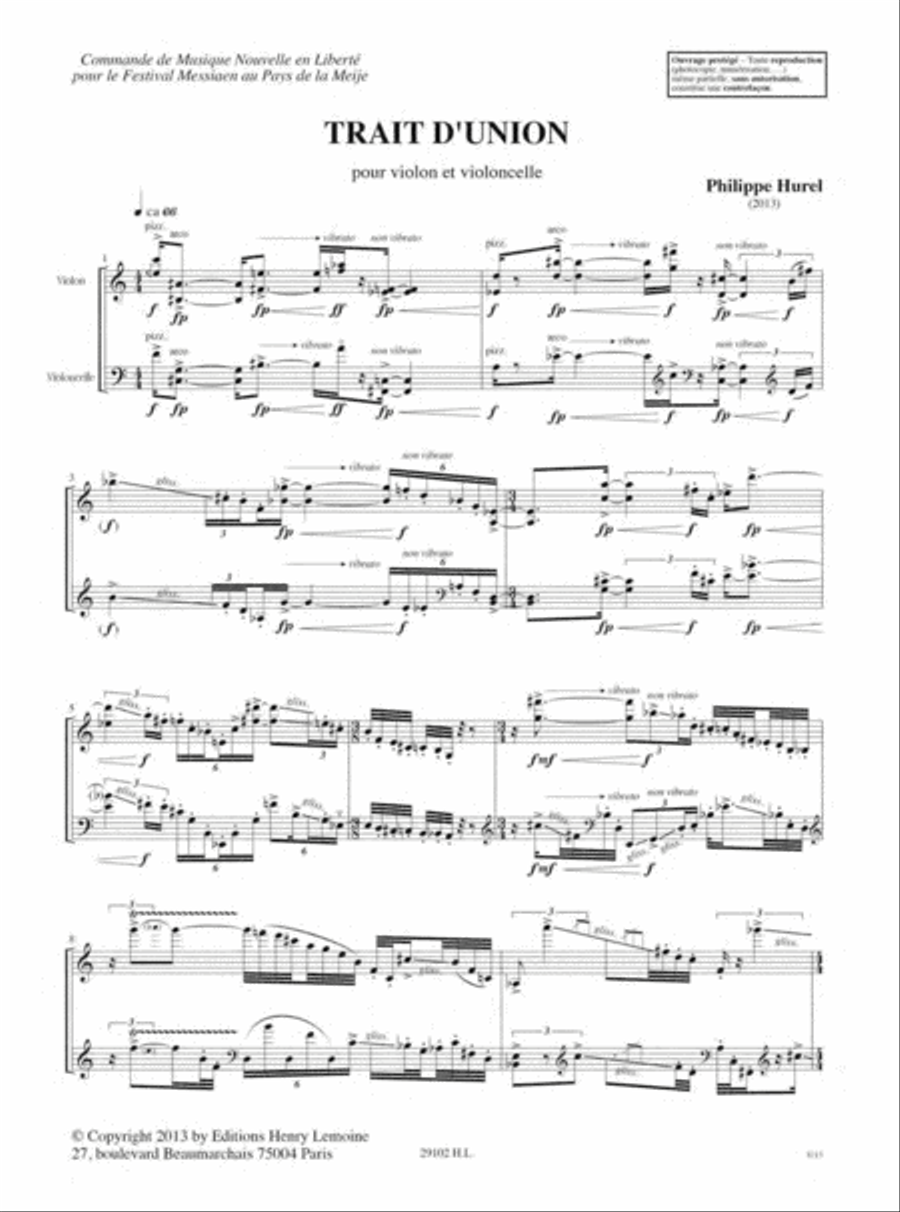 Trait d'union Cello scores gallery preview page 2