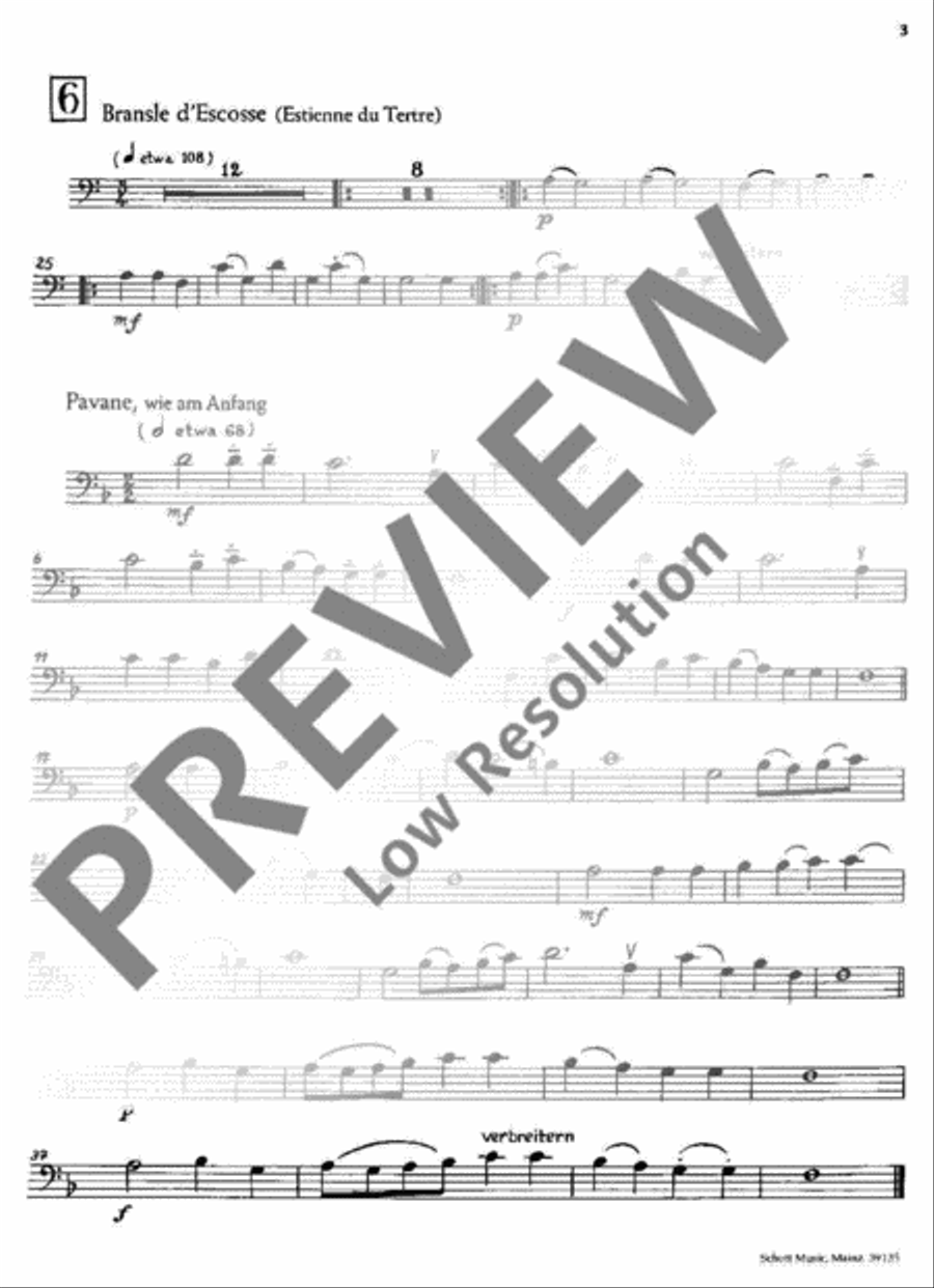 Suite französischer Tänze Part scores gallery preview page 4