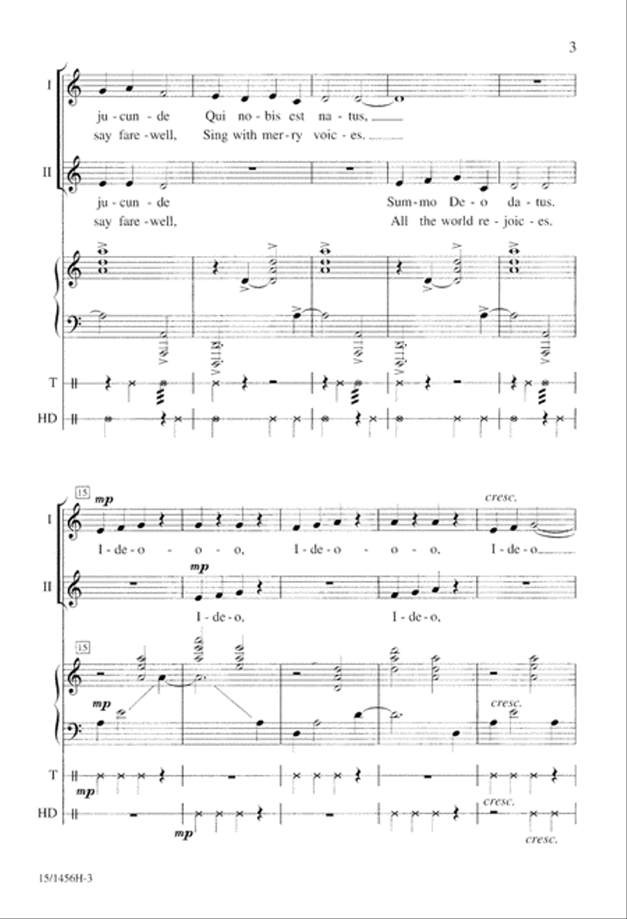 Sing With Joy, Sing Noel 2-Part scores gallery preview page 3