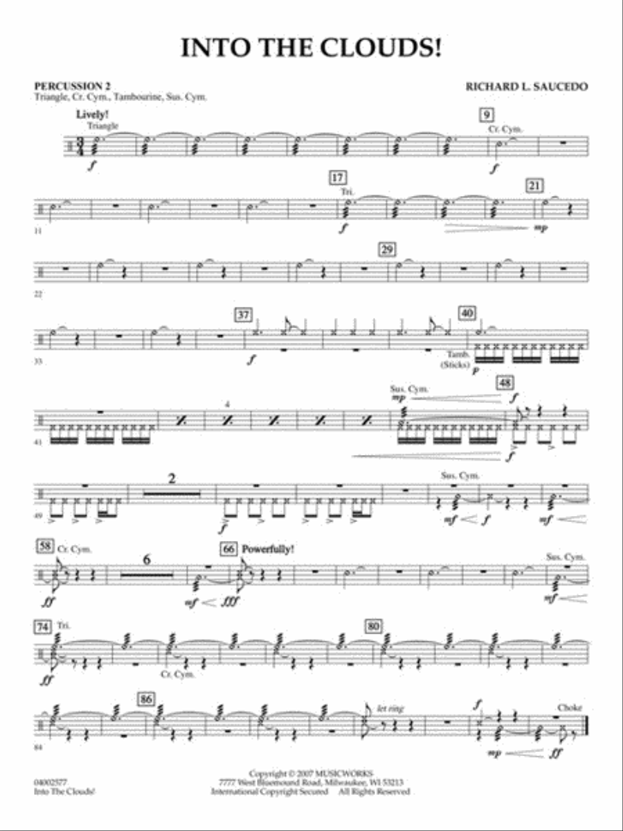 Into the Clouds! Into the Clouds! Concert Band scores gallery preview page 7