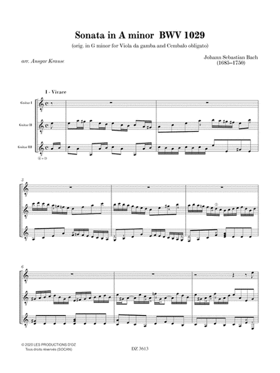 Sonata in A minor BWV 1029