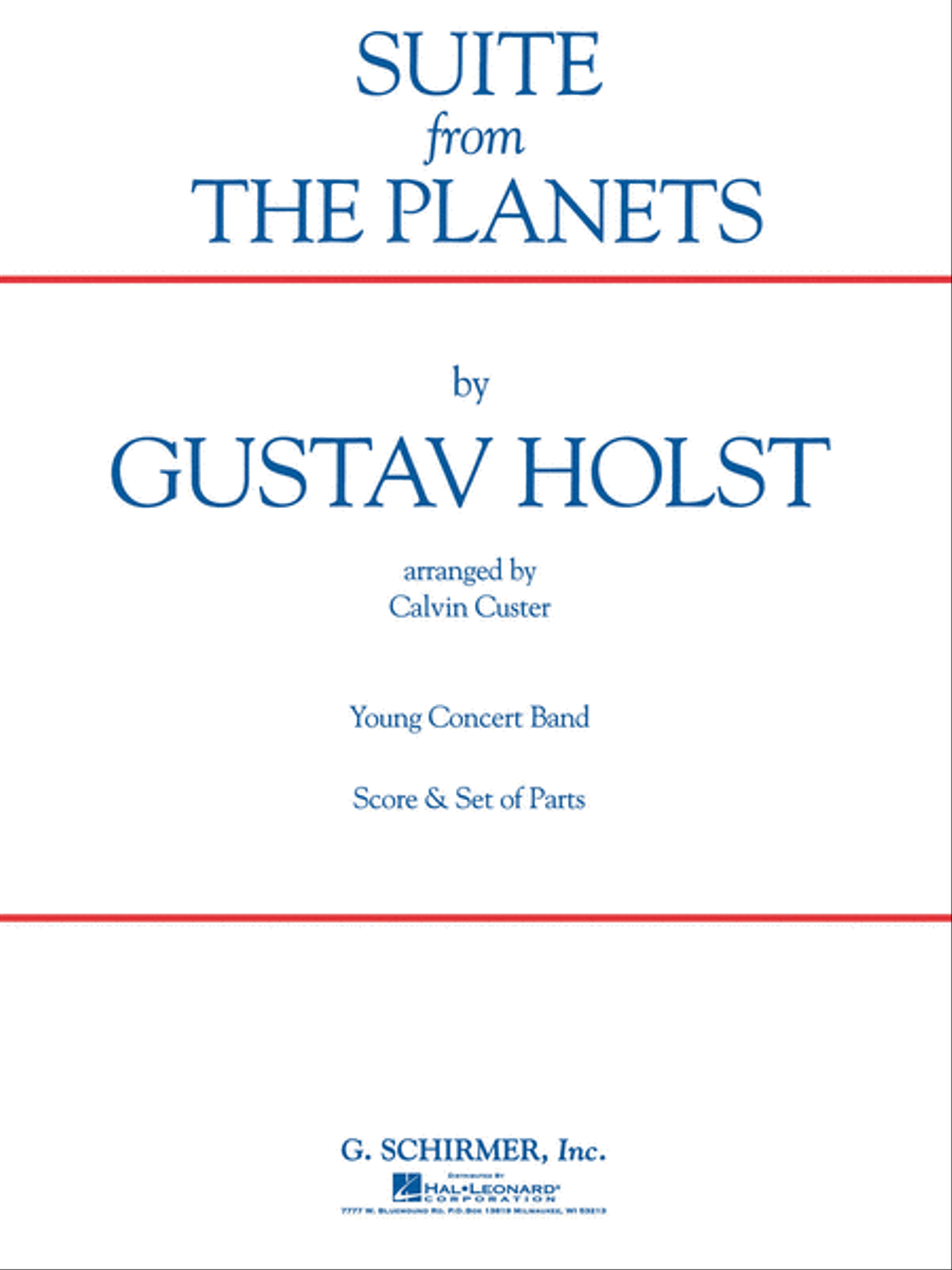 Suite (from The Planets) Concert Band scores gallery preview page 1