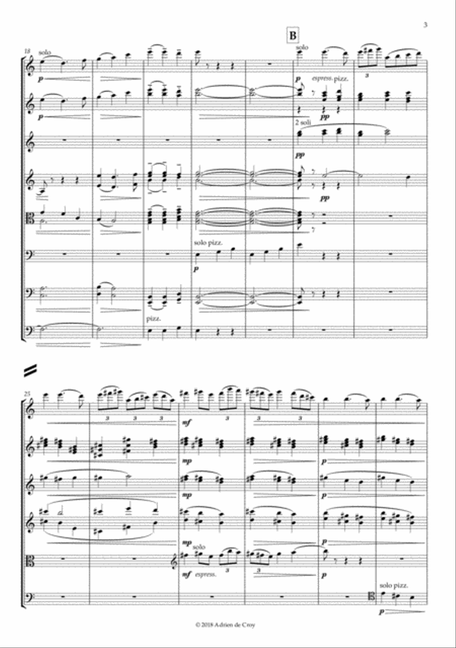 The Enchanted Garden, from the Mother Goose suite String Orchestra scores gallery preview page 3