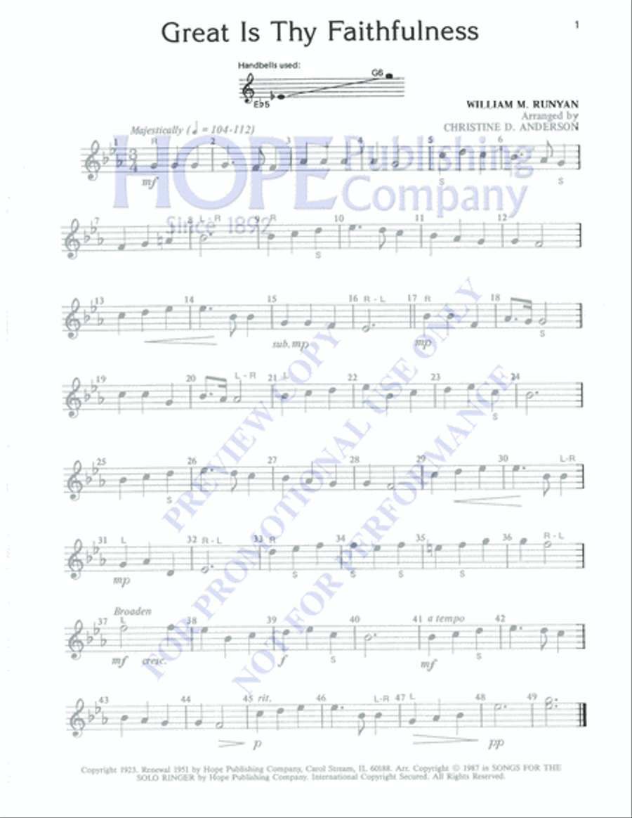 Songs for the Solo Ringer, Vol. 1 Percussion scores gallery preview page 5