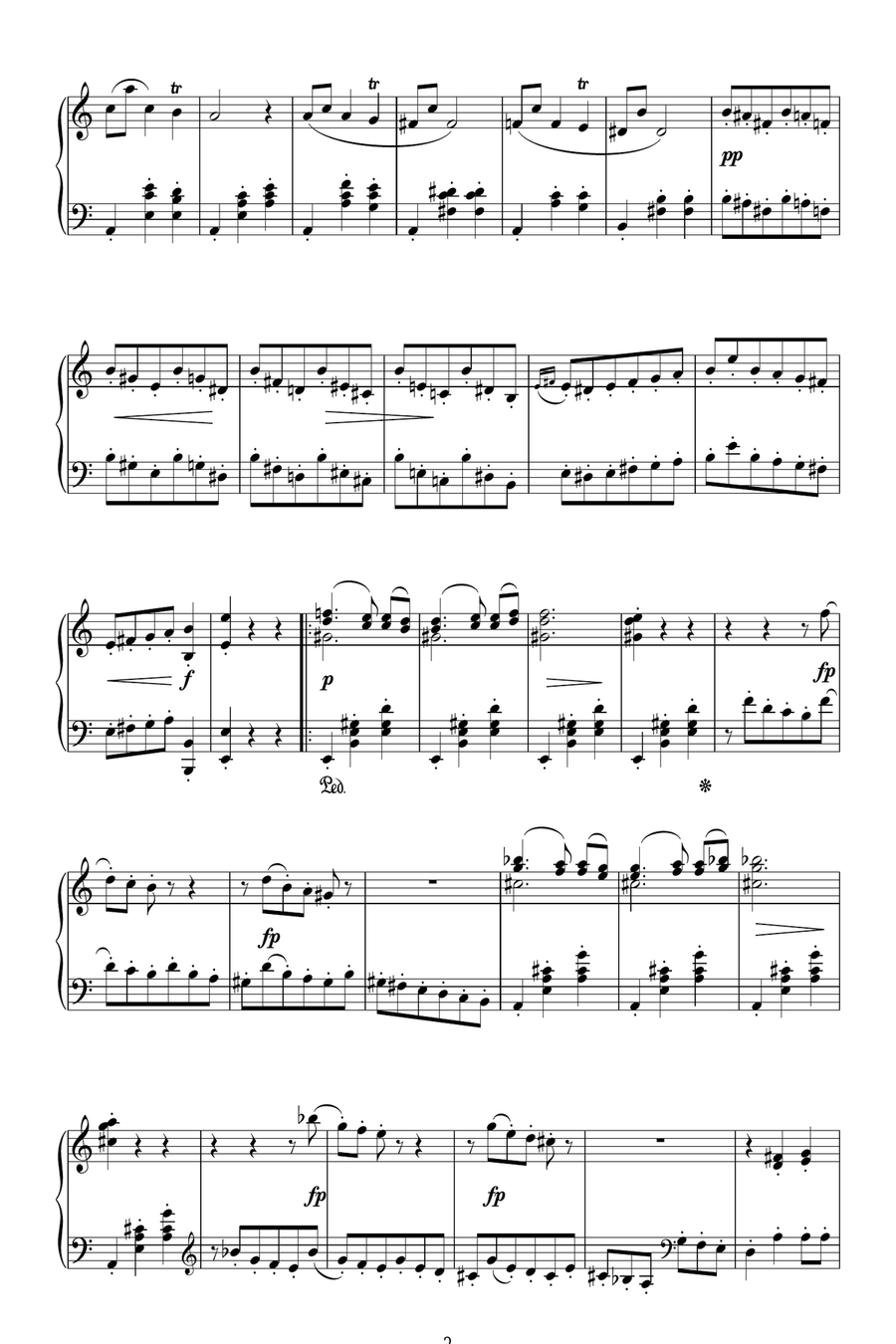 Anitra's Dance Piano Solo scores gallery preview page 2