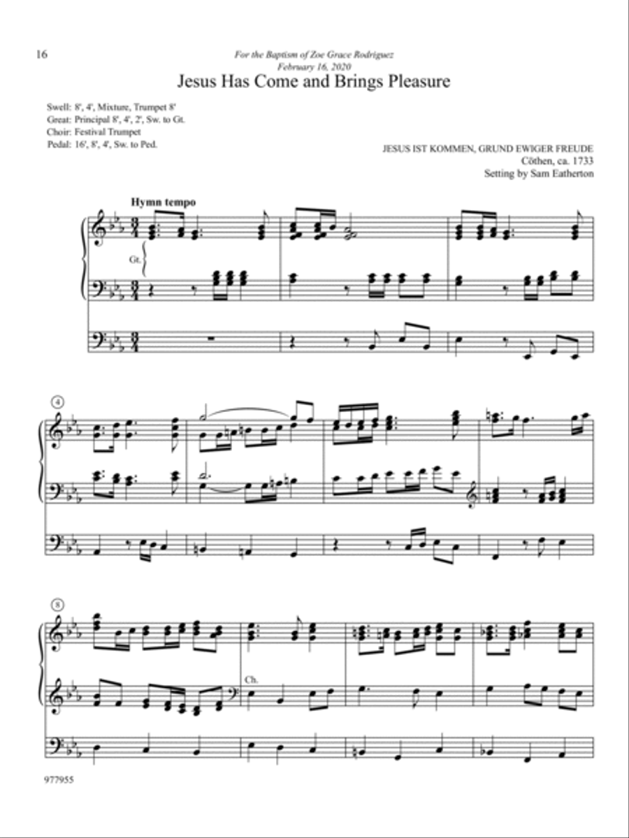 Hymn Inventions: Nine Chorale Preludes for the Church Year, Vol. 4 Organ scores gallery preview page 6