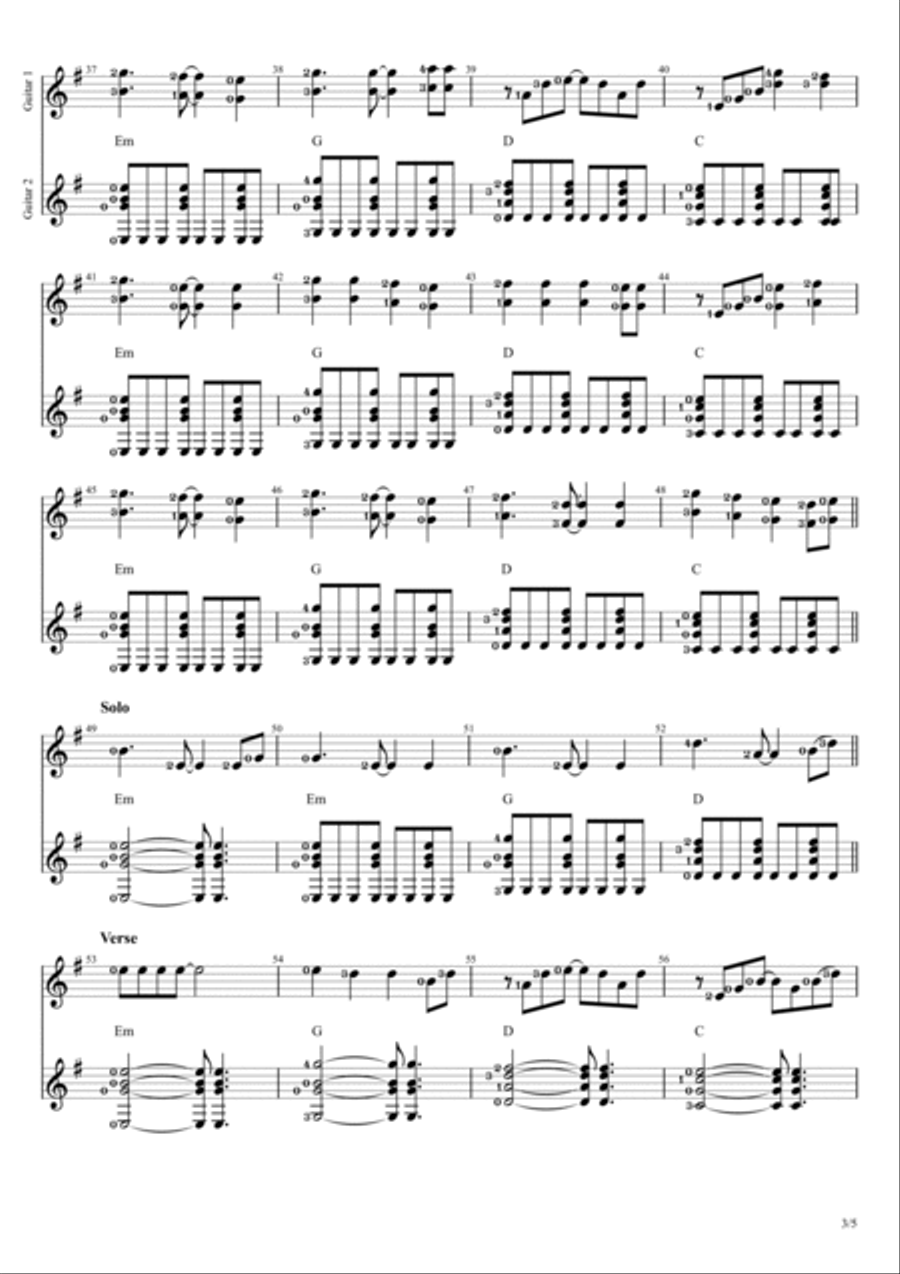 New Divide Guitar scores gallery preview page 3