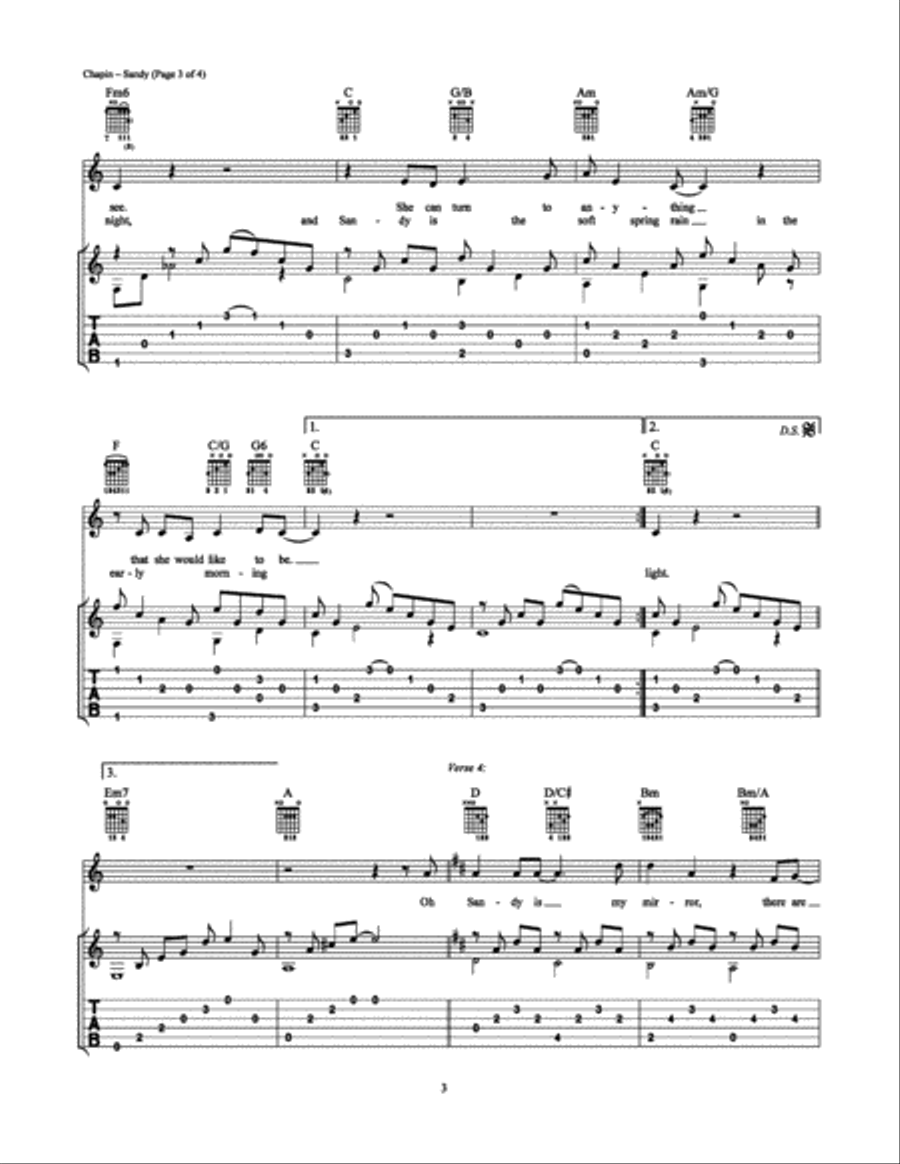 Sandy Electric Guitar scores gallery preview page 3