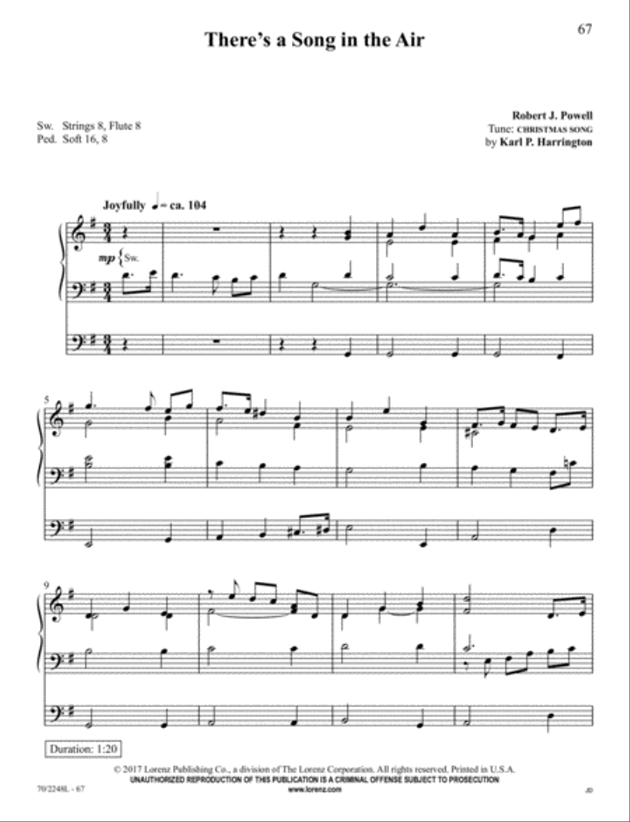 Yuletide Joy Organ Solo scores gallery preview page 21
