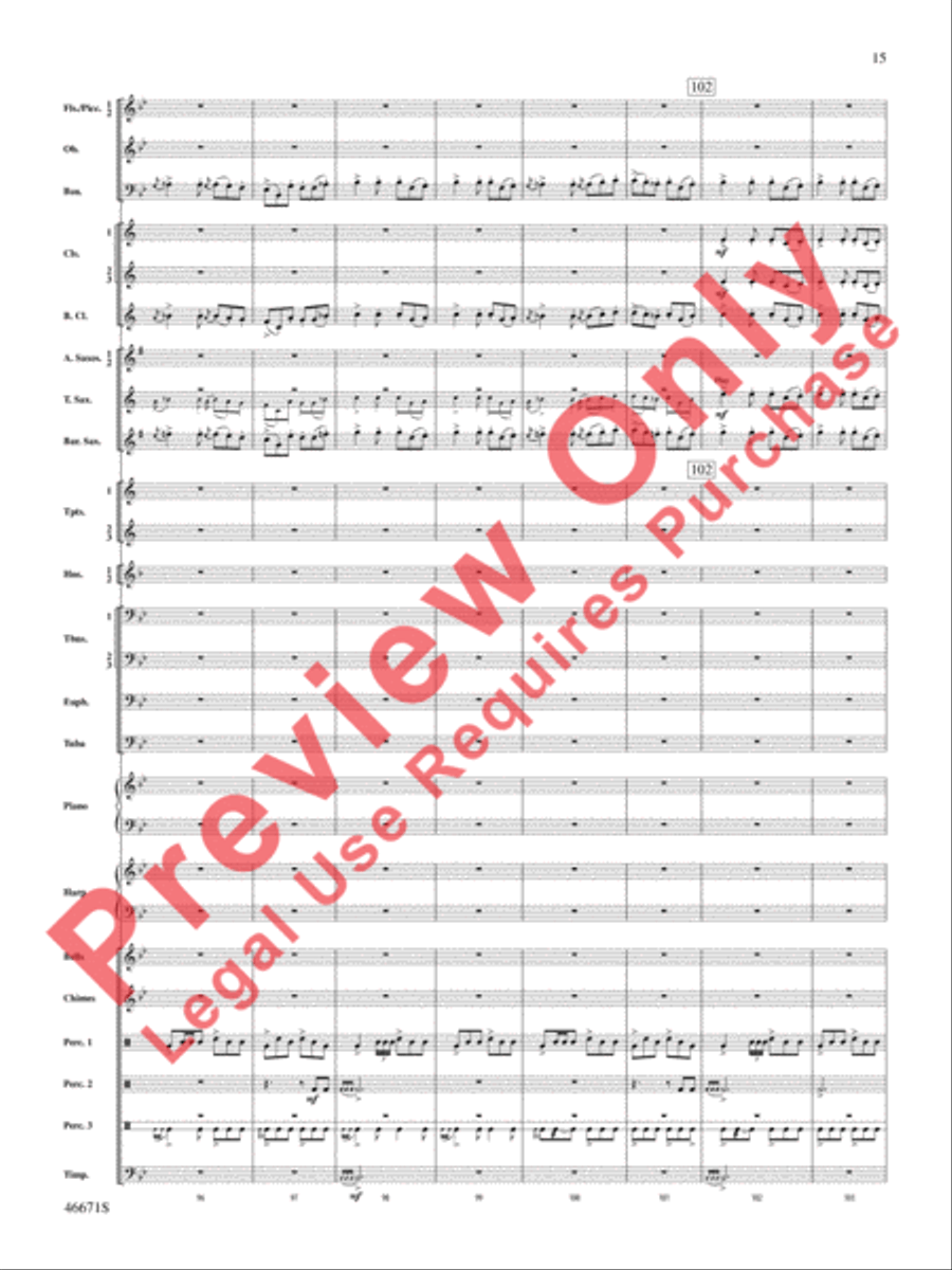 Celtic Wedding Concert Band scores gallery preview page 16