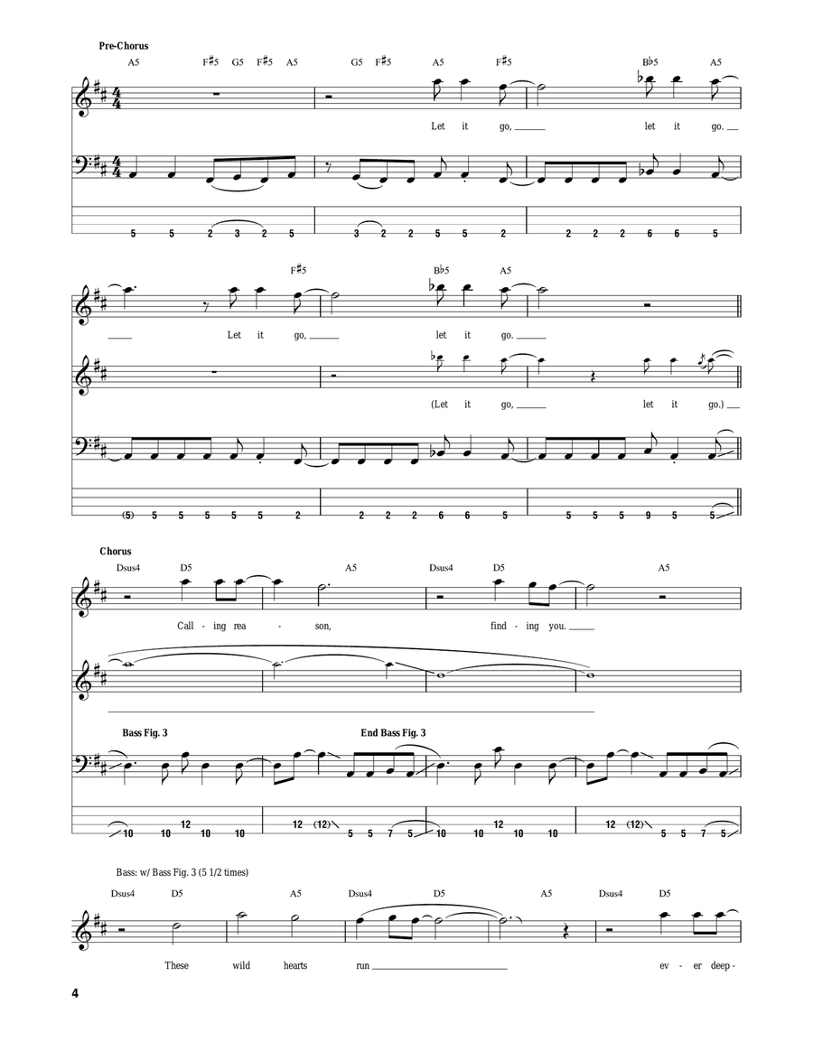 Quintessence Bass Guitar Tablature scores gallery preview page 4