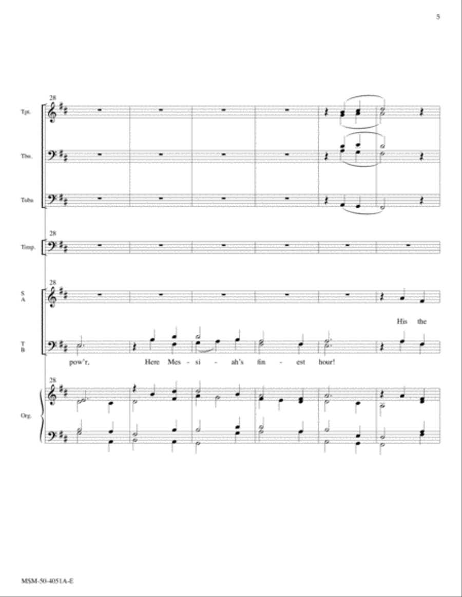 Now Life Rises in the Morning Choir scores gallery preview page 5