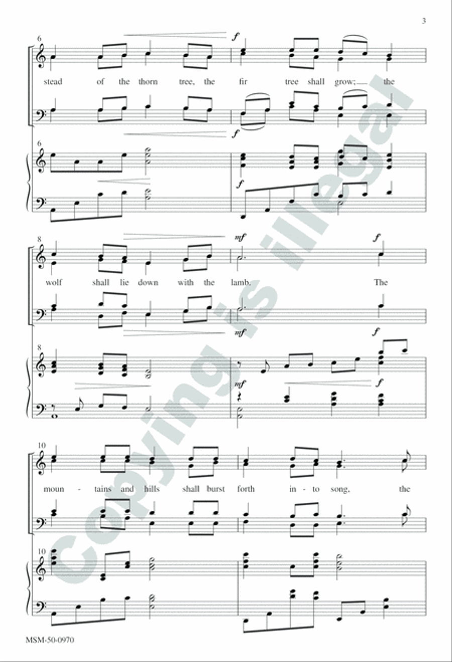 Isaiah the Prophet 4-Part scores gallery preview page 3