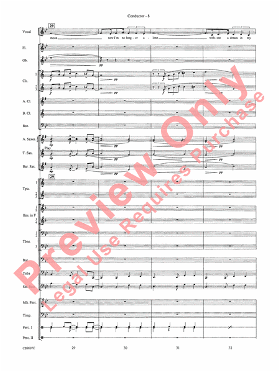 Blue Moon Blue Moon Concert Band scores gallery preview page 10