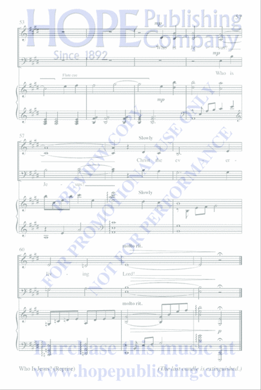 Who Is Jesus? 4-Part scores gallery preview page 61
