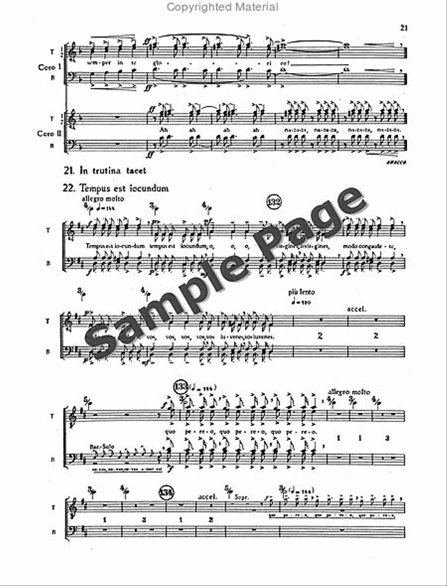Carmina Burana Children's Choir scores gallery preview page 24