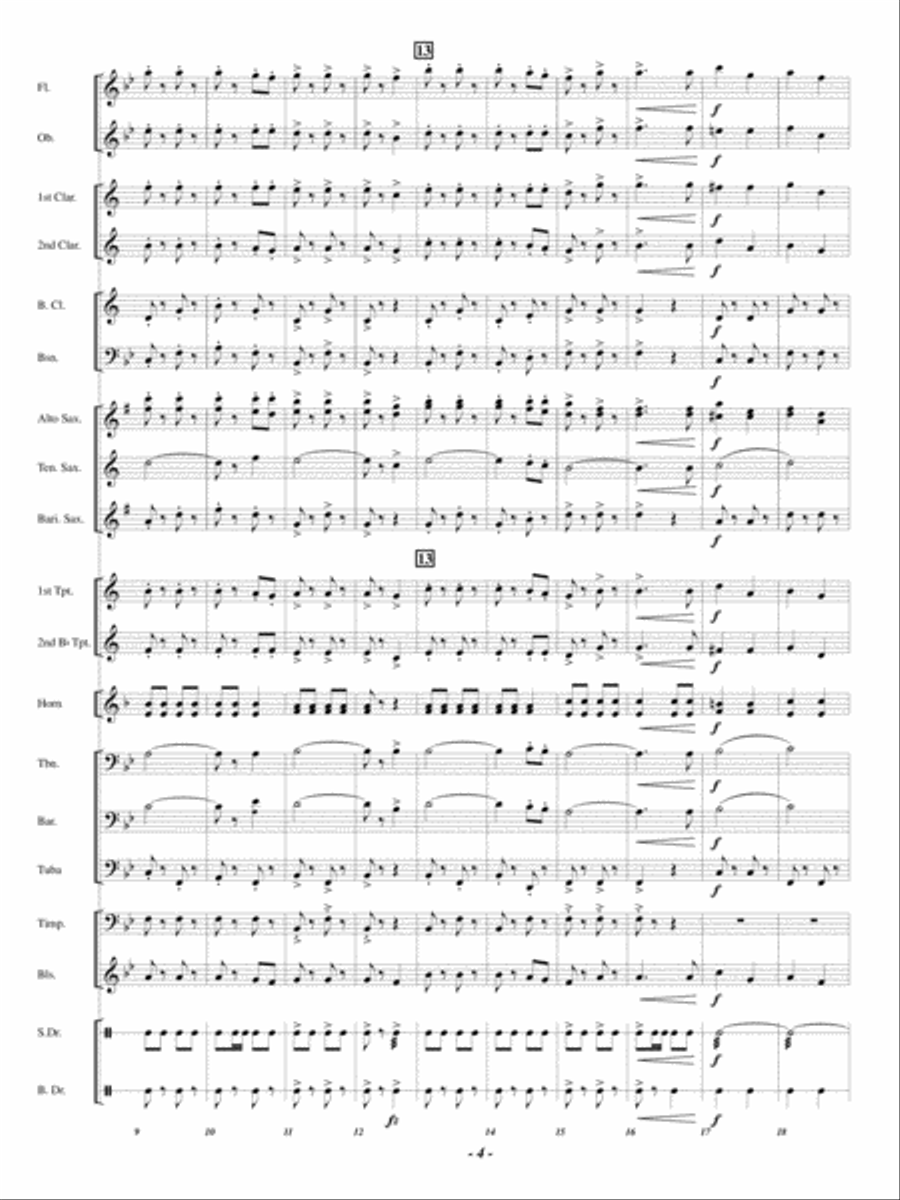 Vivo! Vivo! Concert Band scores gallery preview page 3