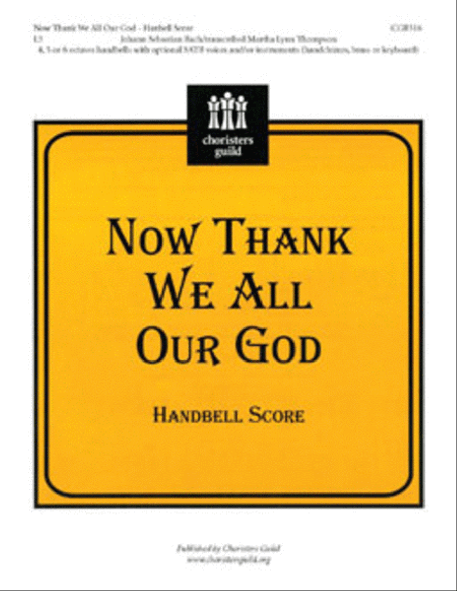 Now Thank We All Our God Handbell Choir scores gallery preview page 1