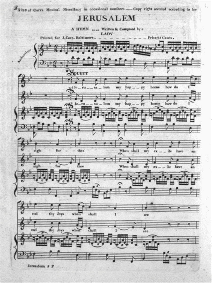 Jerusalem. A Hymn Choir scores gallery preview page 1