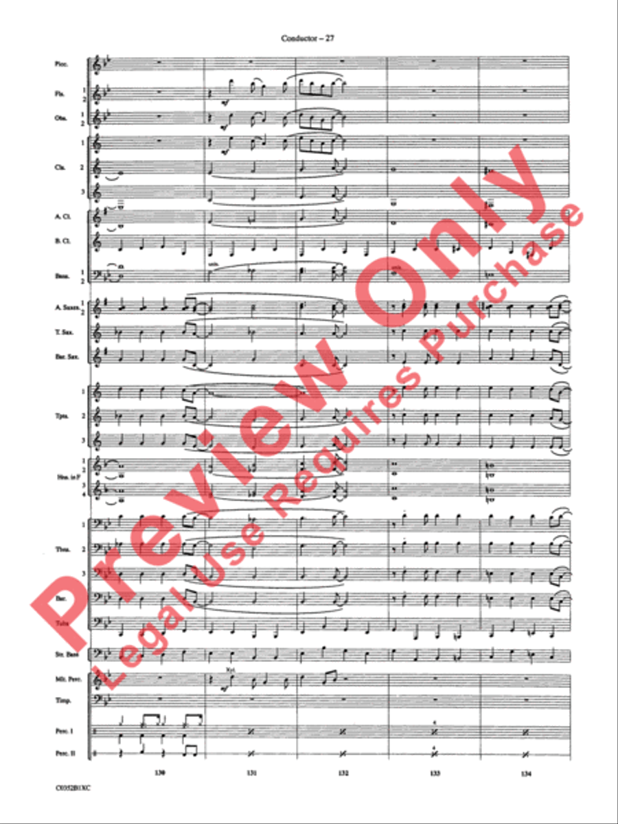 Duke Ellington! Duke Ellington! Concert Band scores gallery preview page 30