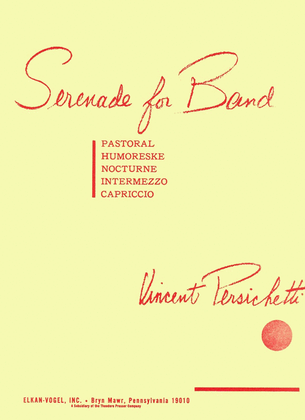 Book cover for Serenade For Band