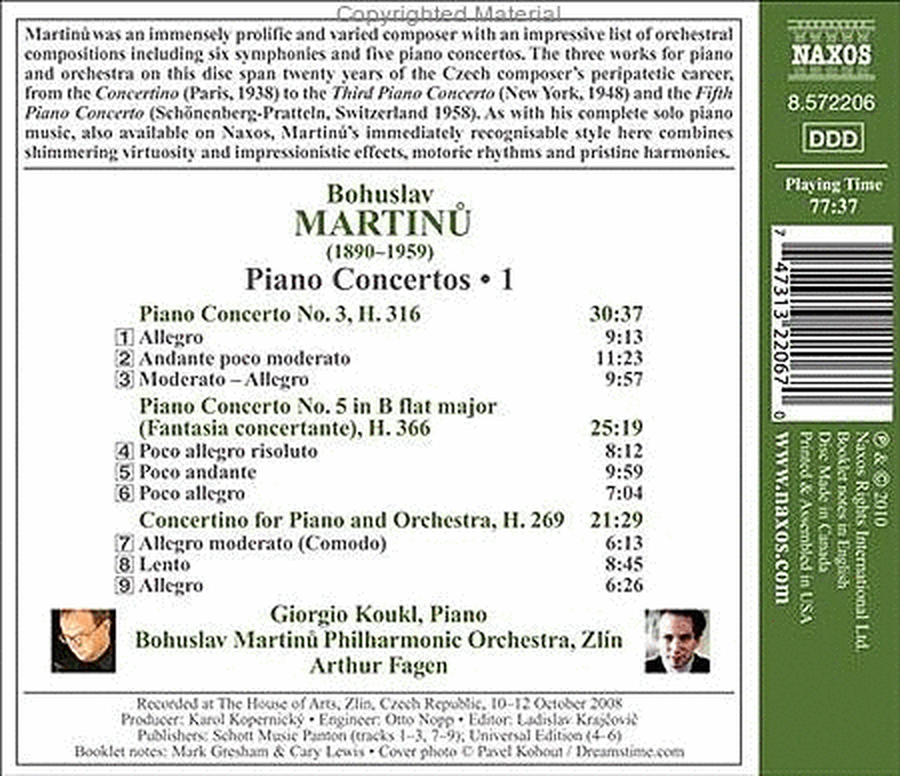 Piano Concertos Nos. 3 & 5 Co image number null