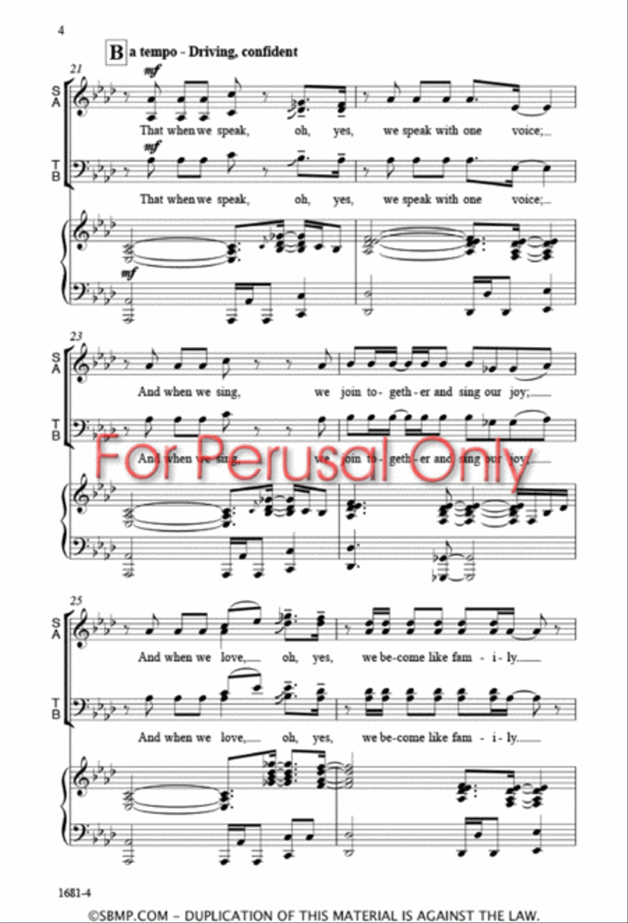 The World Will See - SATB 4-Part scores gallery preview page 4
