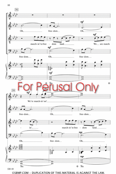 Marchin' to Freedom - SATB image number null