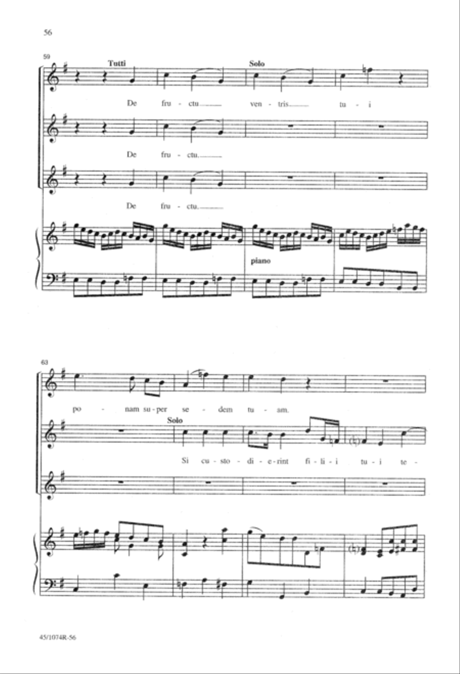 Vesperae Pro Festo Sancti Innocentium SSA scores gallery preview page 65