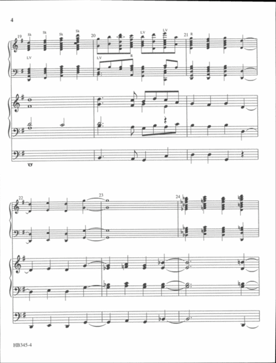 God of Grace and God of Glory - organ and handbell score Handbell Choir scores gallery preview page 5