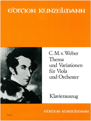 Book cover for Theme and variations for viola and orchestra