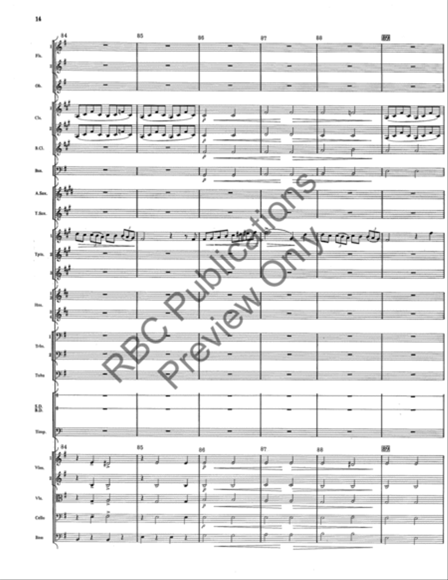 Italian Folk Fantasy (Score) Full Orchestra scores gallery preview page 14