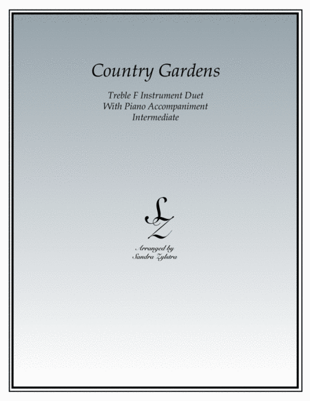 Country Gardens (treble F instrument duet) image number null