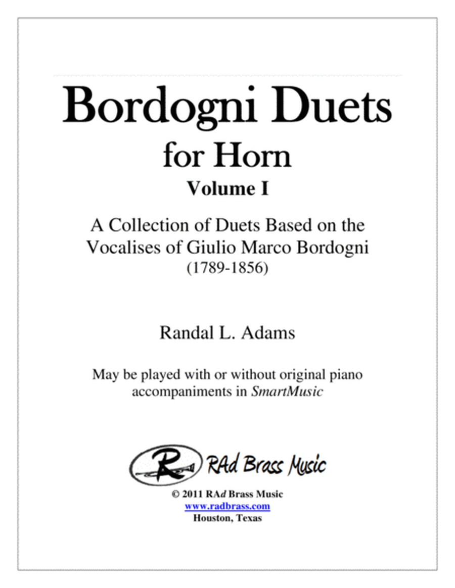 Bordogni Duets for Horn