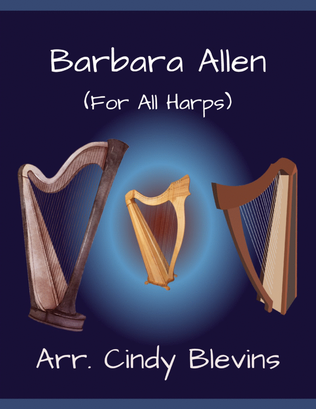 Barbara Allen, for Lap Harp Solo