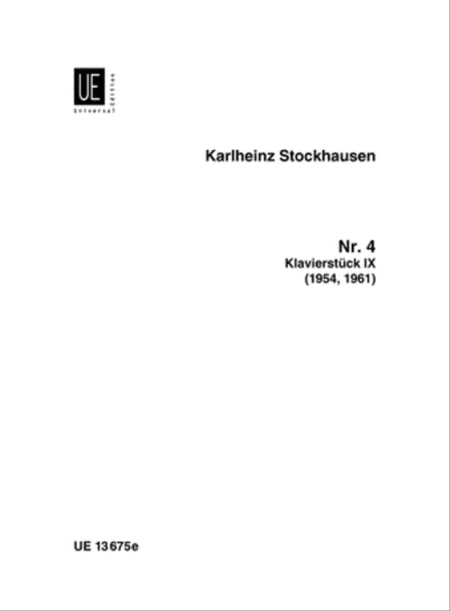Piano Piece 9, Nr. 4
