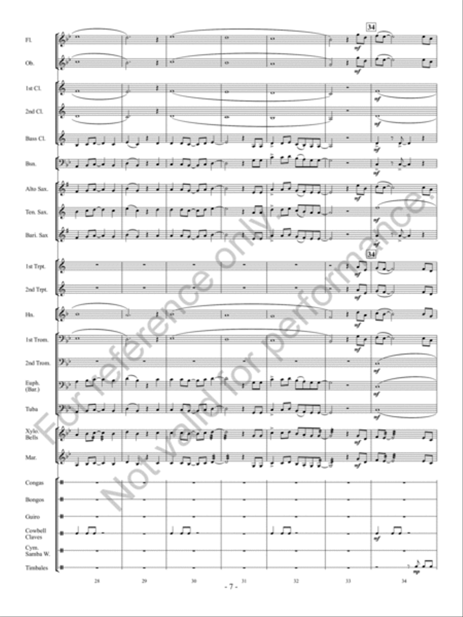 Calle Arriba! Concert Band scores gallery preview page 8