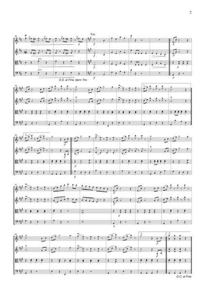 J.Strauss Radetzky March, for string quartet, CS101
