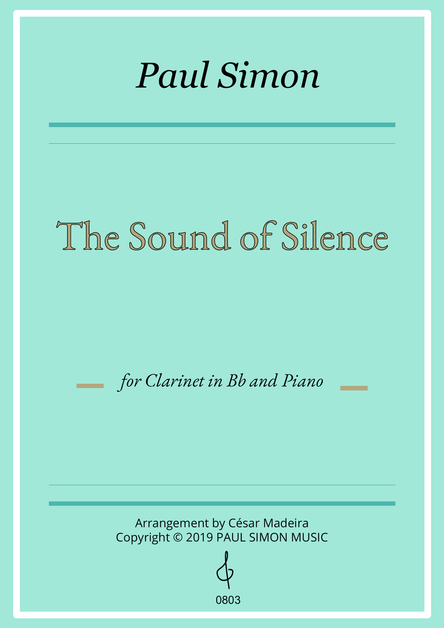 The Sound Of Silence B-Flat Clarinet scores gallery preview page 1