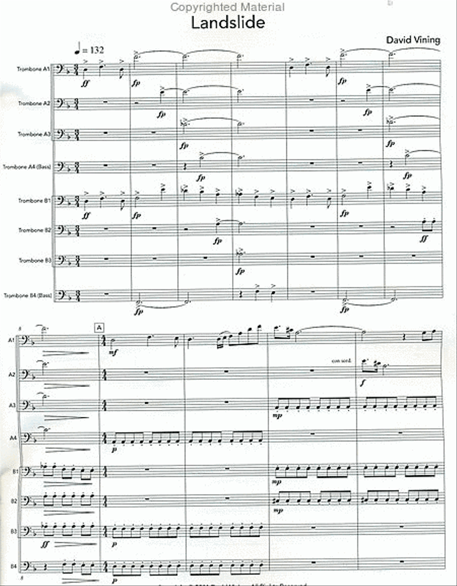 Landslide Trombone scores gallery preview page 2