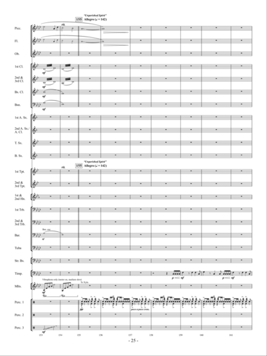 Legend of the Ancient Hero Concert Band scores gallery preview page 24